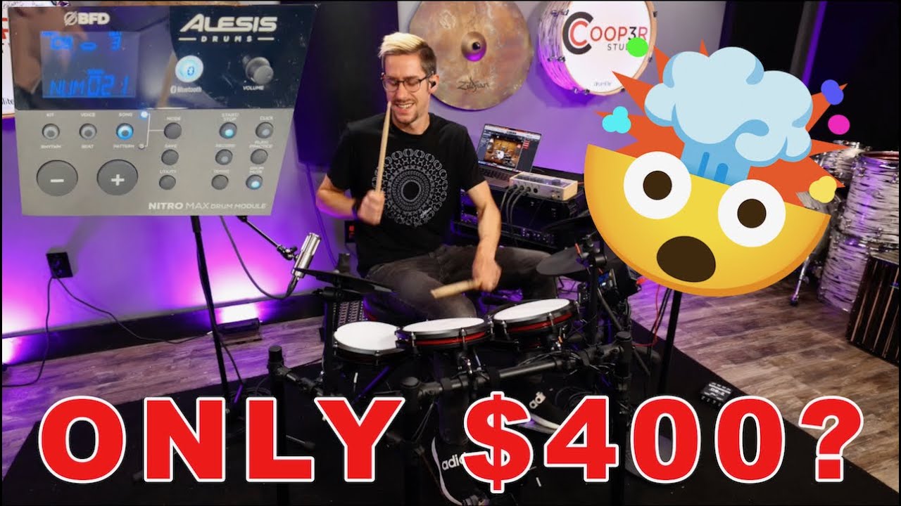 $400 DRUMS CAN BE THIS AWESOME? Alesis Nitro Max Demo & Review! - YouTube