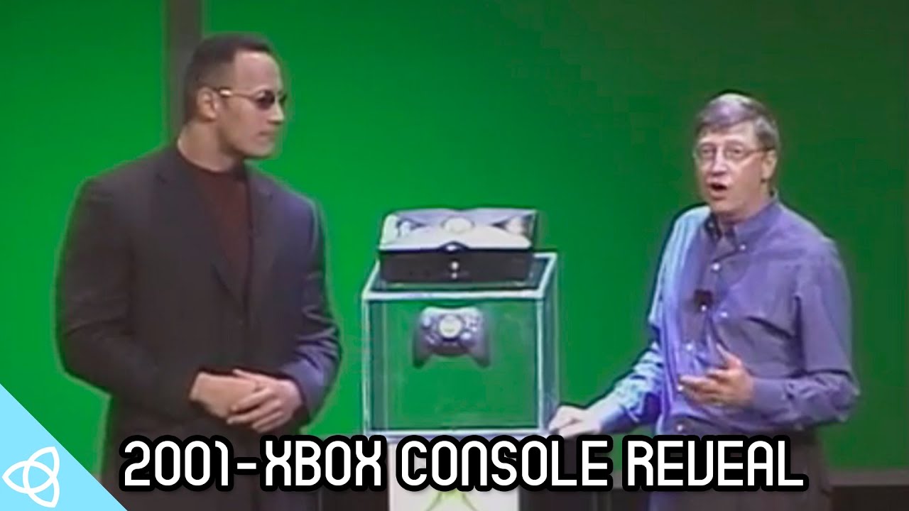 2001 - Xbox Console Reveal with The Rock and Bill Gates - YouTube