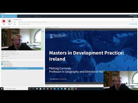 MSc. in Development Practice - Course Presentation
