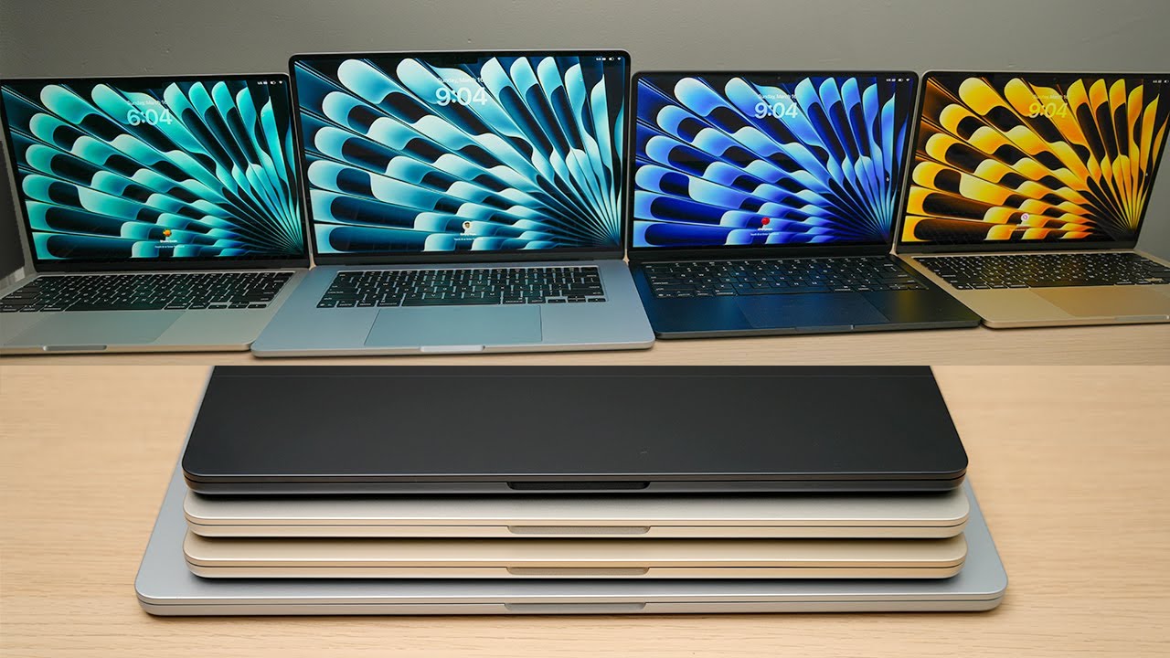 M4 MacBook Air in All Colors: Sky Blue, Midnight, Starlight & Silver! - YouTube