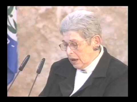 דבריה של חנה בר ישע בעצרת תנועות הנוער