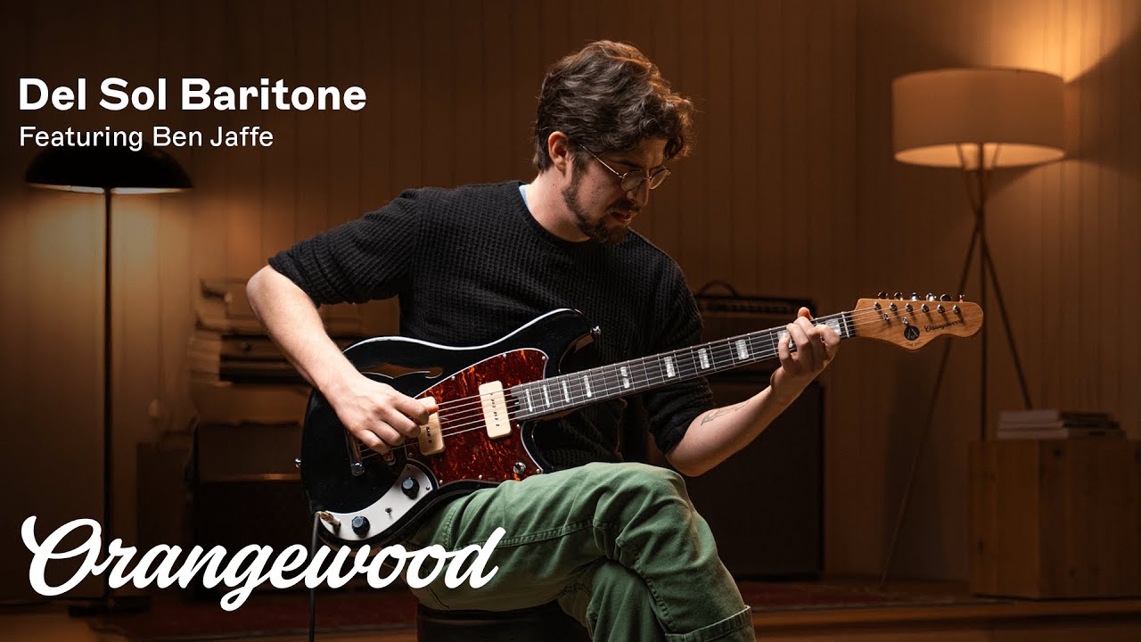 Del Sol Baritone | Chambered Electric Guitar Demo ft. Ben Jaffe | Orangewood - YouTube